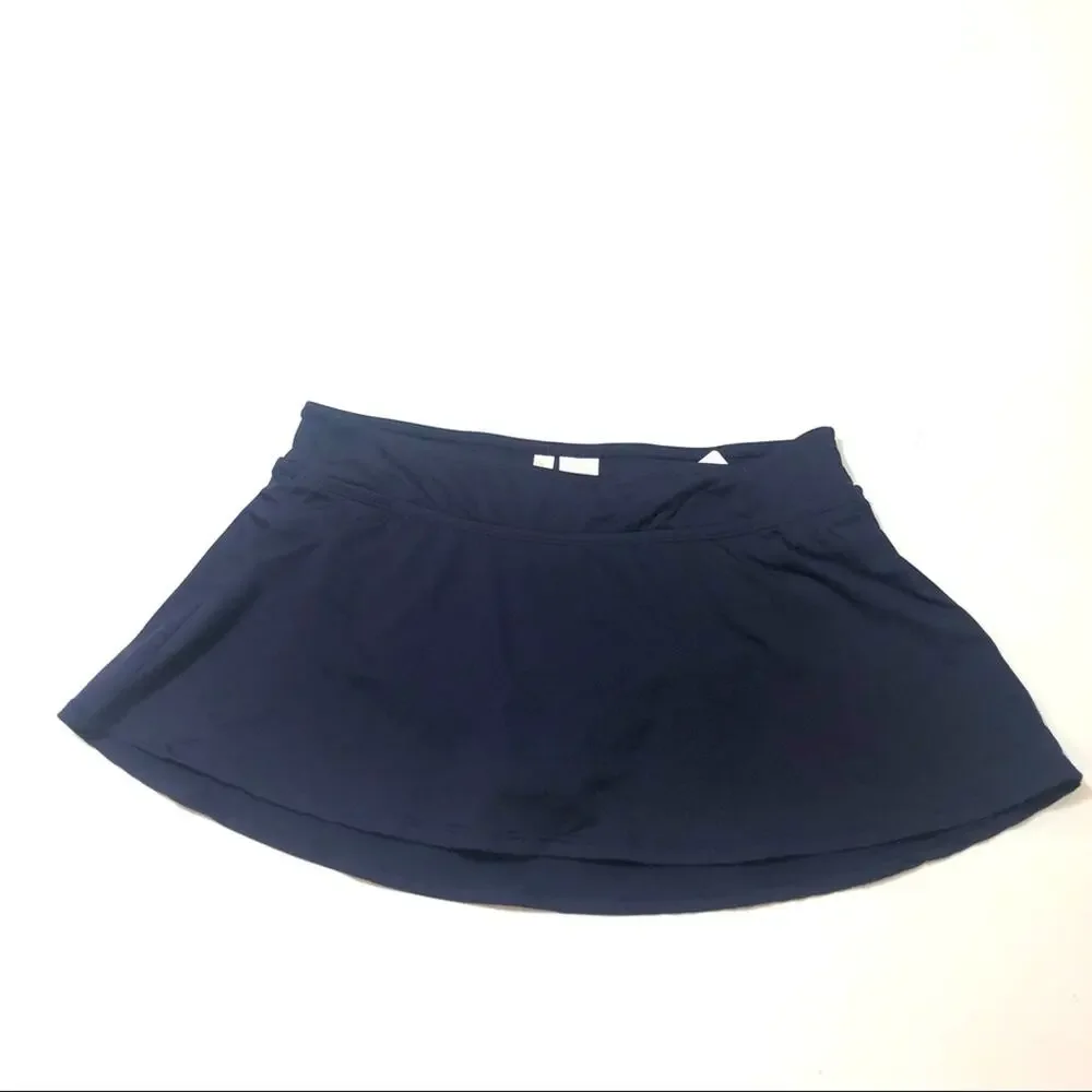 Anne Cole NAVY Classic Skirt Swim Bottom